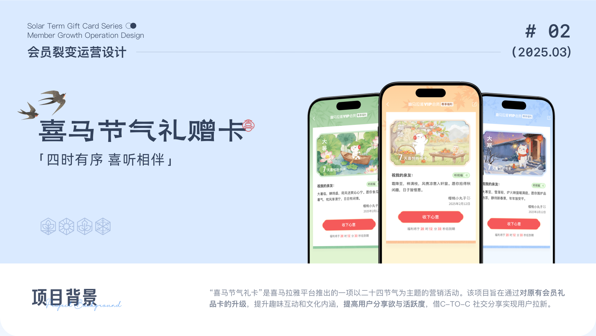 会员节气礼赠卡项目展示第1部分